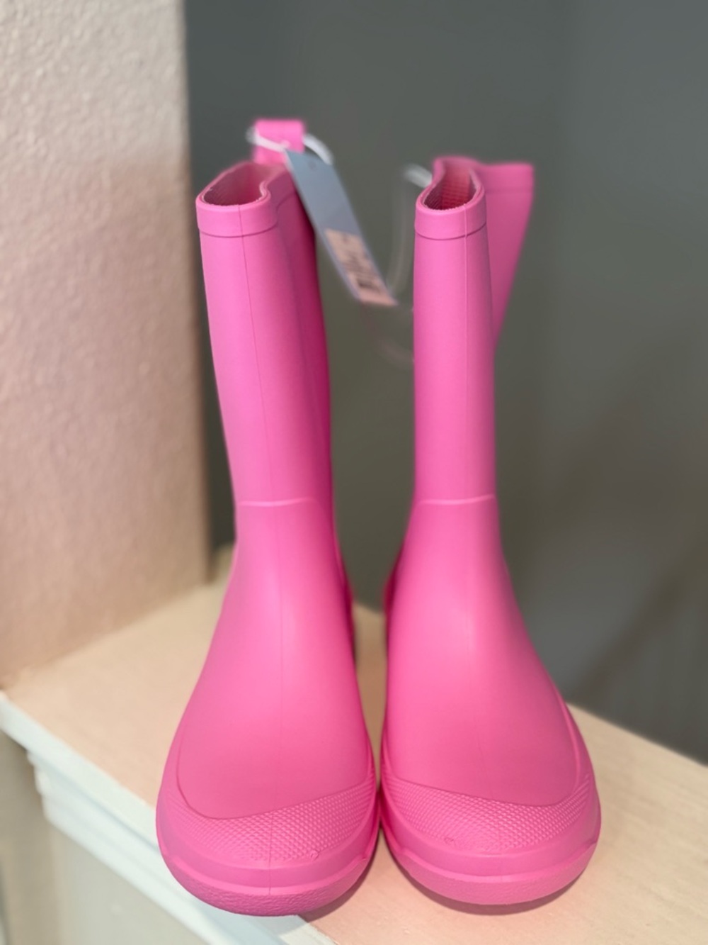 Cat and Jacks Andy Kids Pink Rubber Rain Snow Mud Boots Toddler Size 13 - Picture 3 of 6